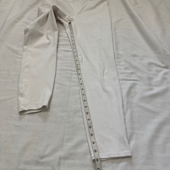 Spanx Large White Jean-ish Ankle Leggings Jeans ~ Slimming Comfort - Picture 6 of 8